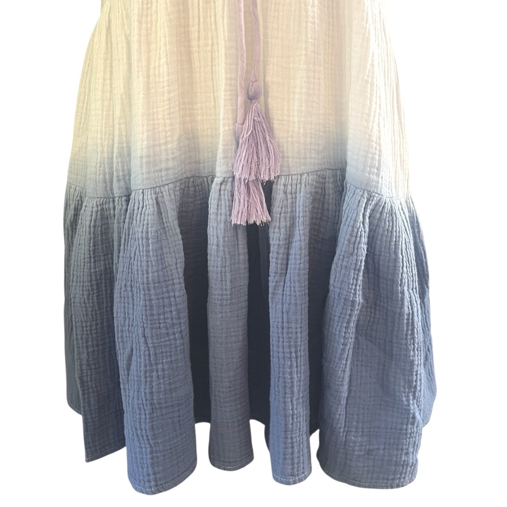 KARLIE Tie Dye Cotton Boho Mini Dress Sz S - Picture 9 of 12